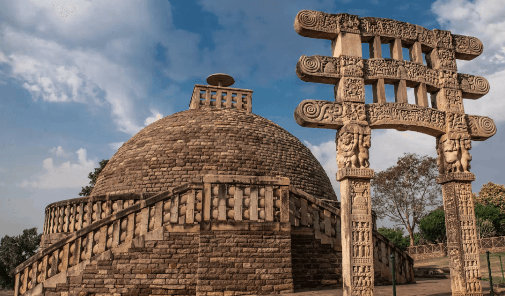 Post Mauryan Art Sanchi-Stupa
