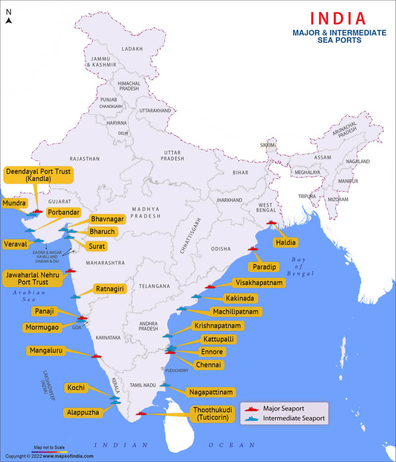 Major Sea Ports in India