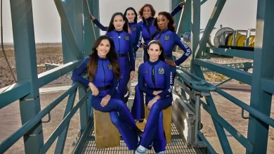 Katy Perry Joins All-Women Crew on Blue Origin Rocket Launch