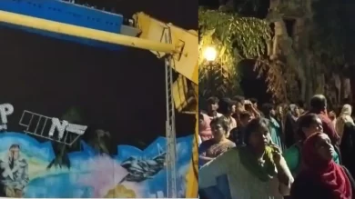 Chennai amusement park Top Gun ride failure