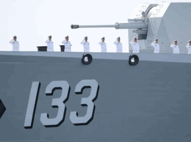 Chinese naval ships patrolling near Taiwan and Japan, highlighting increased maritime activity in East Asia, March 2025