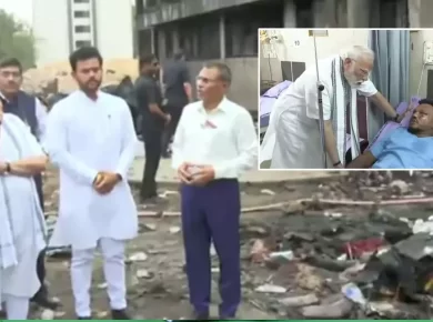 Air India Ahmedabad Crash rescue operation underway near wreckage of Boeing 787 aircraft after tragic accident killing 241 people