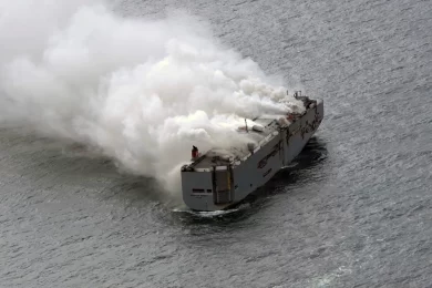 A massive cargo ship fire broke out aboard the 600-foot vessel Morning Midas near Alaska. The US Coast Guard responded swiftly to secure all 22 crew members. Investigations into the cargo ship fire and its environmental impacts are ongoing.