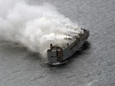 A massive cargo ship fire broke out aboard the 600-foot vessel Morning Midas near Alaska. The US Coast Guard responded swiftly to secure all 22 crew members. Investigations into the cargo ship fire and its environmental impacts are ongoing.