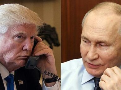 Trump-Putin call sparks global debate over the Ukraine war, as ceasefire negotiations and the Kursk offensive reshape battlefield dynamics. Explore Zelenskyy's response and international reactions.