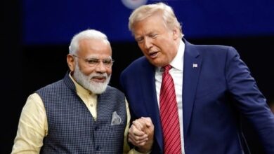 Indian and Pakistani flags during India Pakistan ceasefire 2025