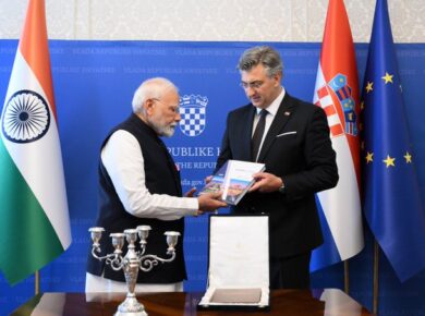 PM Modi and Plenković during India Croatia defence cooperation 2025 announcement