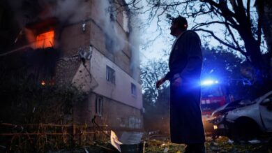 Kyiv drone and missile attack destroys residential buildings, June 2025