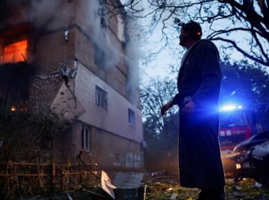 Kyiv drone and missile attack destroys residential buildings, June 2025