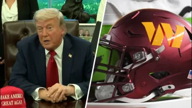 Trump Threatens Stadium Deal Over Washington Commanders Name, Demands 'Redskins' Return