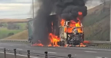 M62 LIVE: Motorway Closed After Lorry Bursts into Flames Between J22 and J24