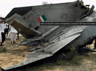 IAF Fighter Jet Crash Today: Two Pilots Onboard as Aircraft Goes Down in Rajasthan