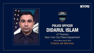 Heartbreaking Loss: Bangladeshi NYPD Officer Killed in Midtown Shooting While Protecting Lives