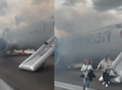 American Airlines Tyre Fire at Denver Airport – All Passengers Safe