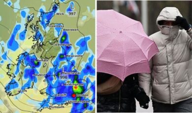 UK 600‑mile rainstorm forecast: Sweeping rains from Highlands to Devon
