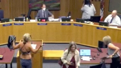 Bikini Protest at School Board bikini protest locker room policies sparks debate