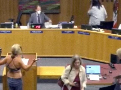 Bikini Protest at School Board bikini protest locker room policies sparks debate