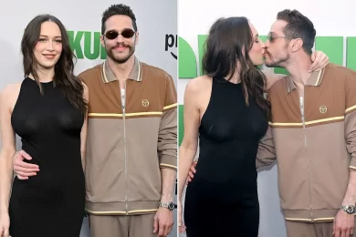 Pete Davidson Elsie Hewitt Kissing at Eagles-Rams Game Sparks Buzz About Baby & Romance