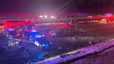 Sacramento helicopter crash: REACH Air helicopter crashes on Hwy 50