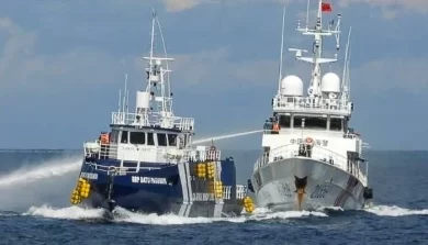 Chinese Coast Guard Ramming Incident Philippine Vessel Damaged Near Thitu Island