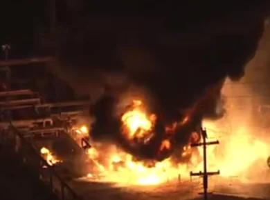 El Segundo Fire: Large Blaze at Chevron Refinery Rocks LA Area