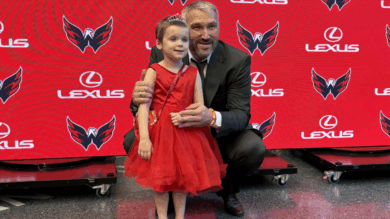 Ovechkin & Pediatric Cancer Patient Walk Red Carpet for GR8 Chase Relaunch