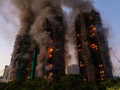 Hong Kong Fire Victim Shares Fear and Confusion | High-Rise Fire Disaster Update